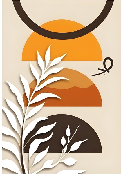 Matisse - Boho - Art Deco - Soyut - Doğa ( 3 Lü Çerçevesiz ) Poster - Afiş - Tablo KR2C00179/
