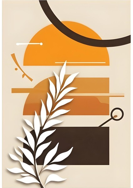 Matisse - Boho - Art Deco - Soyut - Doğa ( 3 Lü Çerçevesiz ) Poster - Afiş - Tablo KR2C00179/