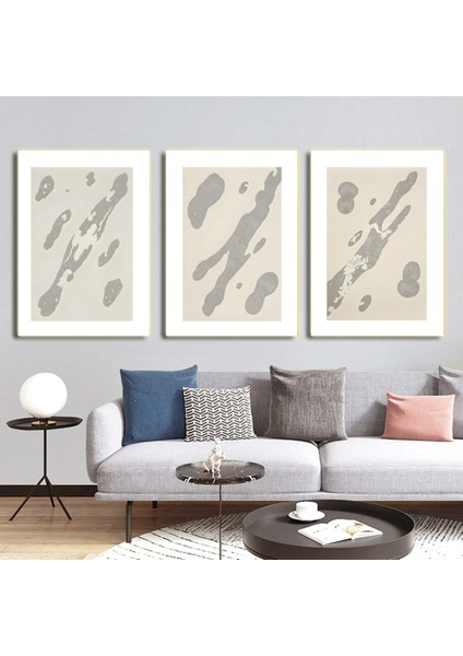 Matisse - Boho - Art Deco - Soyut - Doğa ( 3 Lü Çerçevesiz ) Poster - Afiş - Tablo KR2C00698/