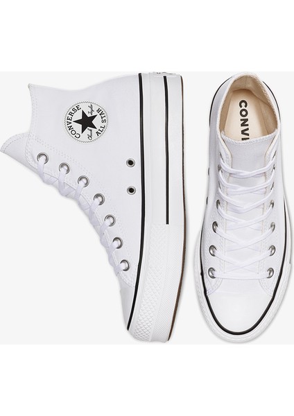 Chuck Taylor All Star Lift Hi Unisex Platform Beyaz Sneaker fırsatları