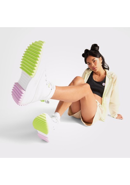 Run Star Hike Unisex Beyaz Platform Sneaker fırsatları
