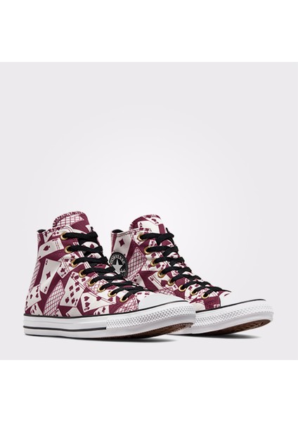 Chuck Taylor All Star Cards Unisex Bordo/bej Sneaker fiyatları