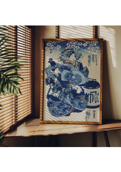 Japon Art Çerçevesiz Poster, Modern Dekoratif Çerçevesiz Poster, Tablo