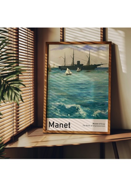 Manet Çerçevesiz Poster, Modern Dekoratif Çerçevesiz Poster, Tablo