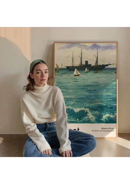 Manet Çerçevesiz Poster, Modern Dekoratif Çerçevesiz Poster, Tablo fiyatları