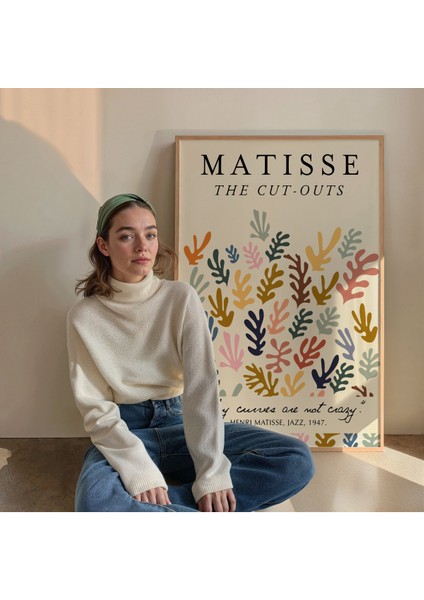 Matisse Çerçevesiz Poster, Modern Dekoratif Çerçevesiz Poster, Tablo fiyatları