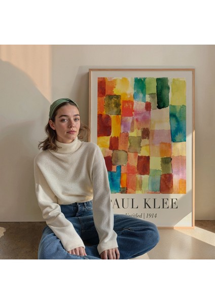 Paul Klee Çerçevesiz Poster, Modern Dekoratif Çerçevesiz Poster, Tablo fiyatları