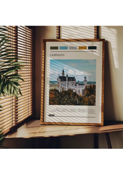 Travel Art Çerçevesiz Poster, Modern Dekoratif Çerçevesiz Poster, Tablo