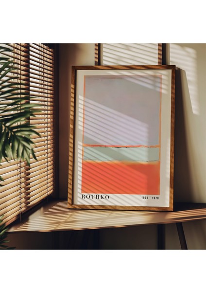 Rothko Çerçevesiz Poster, Modern Dekoratif Çerçevesiz Poster, Tablo