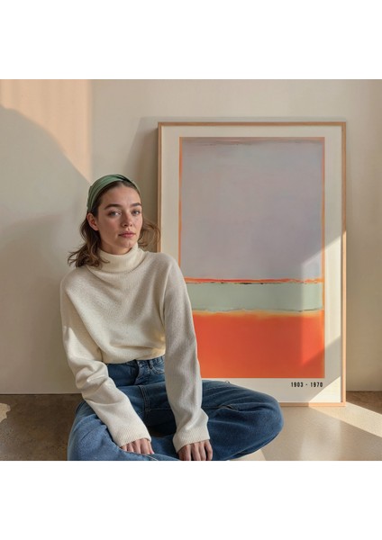 Rothko Çerçevesiz Poster, Modern Dekoratif Çerçevesiz Poster, Tablo fiyatları