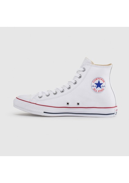 Chuck Taylor All Star Hi Deri Unisex Beyaz Sneaker modelleri