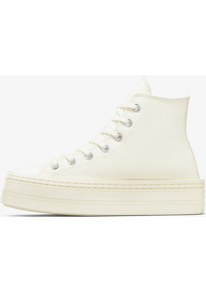 Chuck Taylor All Star Modern Lift Platform Canvas Kadın Krem Sneaker fırsatları