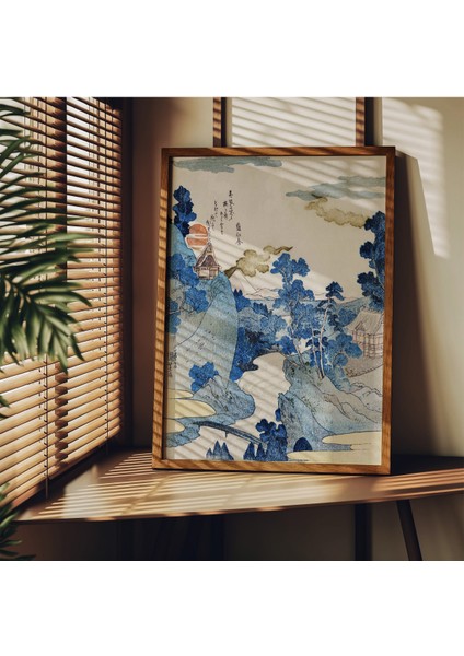 Japon Art 3'lü Çerçevesiz Poster, Modern Dekoratif Çerçevesiz Poster, Tablo fırsatları