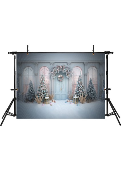 Buz Mavisi ve Pastel Yılbaşı Temalı 200X150CM Arka Plan Stüdyo Fonu fiyatları