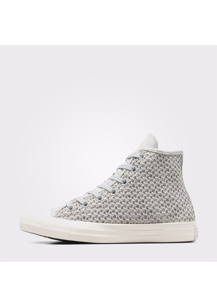Chuck Taylor All Star Kadın Gri Işlemeli Sneaker