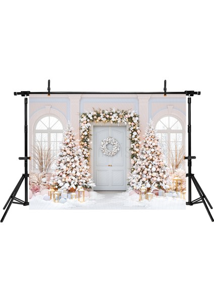 Pastel ve Beyaz Yılbaşı Zarafeti 200X150CM Arka Plan Stüdyo Fonu fiyatları