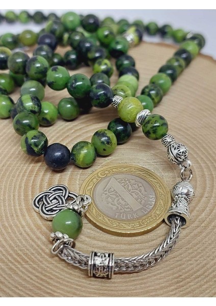 Yeşim Taşı Royal Quality 99LUK Tesbih 8mm (8172) modelleri