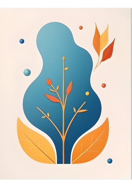 Matisse - Boho - Art Deco - Soyut - Doğa ( 3 Lü Çerçevesiz ) Poster - Afiş - Tablo KR2C00268/