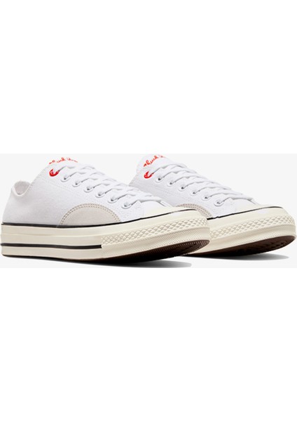 Chuck 70 Mixed Materials Unisex Beyaz Sneaker fiyatları