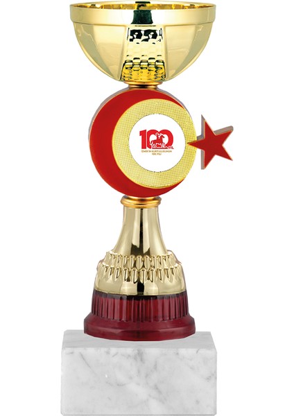 Kişiye Özel Futbol Kupası Ödül Kupası Tören Kupası 19 cm ECO-046