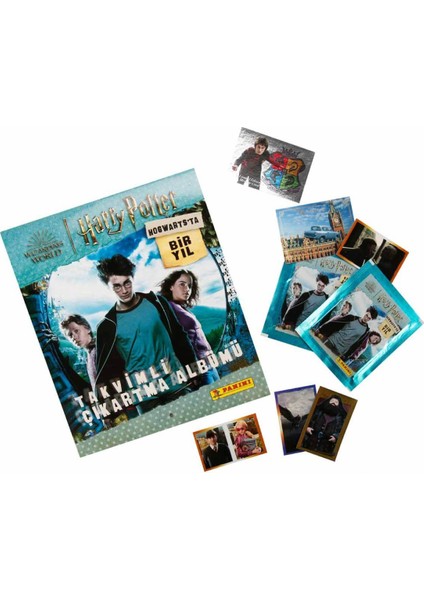 Harry Potter Hogwarts’ta Bir Yıl Takvimli Sticker Albümü+ 5 Sticker Paket (20 Sticker+5 Kart)