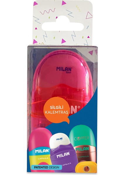 Mılan 4712116 Capsule Look Kalemtraş-Silgi Blister modelleri