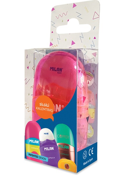 Mılan 4712116 Capsule Look Kalemtraş-Silgi Blister fırsatları