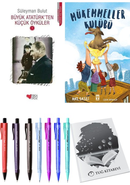 Mükemmeller Kulübü ve Büyük Atatürk'ten Küçük Öyküler 1 2'li Set + Hediyeli