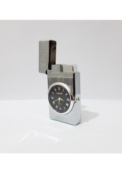 Metal Saatli Çakmak Cep Saati ve Çakmak 7x3.5x1 cm fiyatları