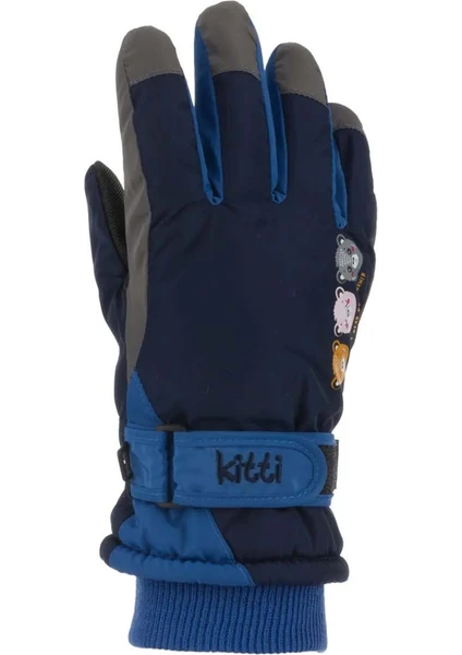 Miniko Kids 421-007 4-7 Yaş Su Geçirmez Kar Kayak Eldiveni