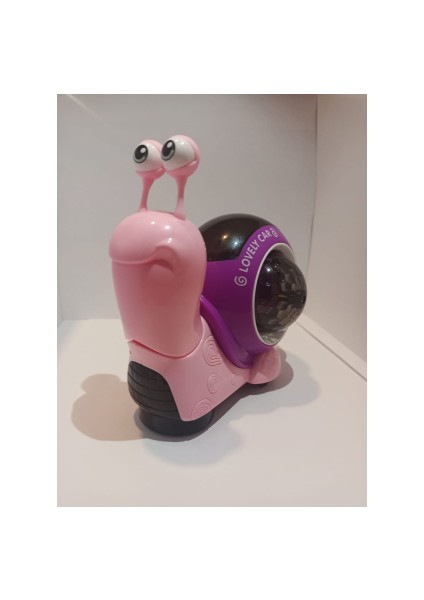 Salyangoz Emeklemeye Yardımcı Işıklı ve Müzikli (Pembe)