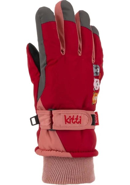 Miniko Kids 421-007 4-7 Yaş Su Geçirmez Kar Kayak Eldiveni