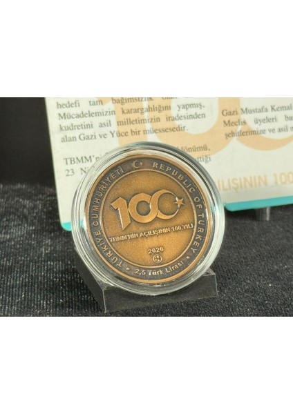 Tbmmnin Açılışının 100. Yılı Hatıra Parası Bronz Hatıra Parası