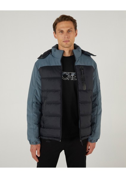 M Outerwear Padded Jacket Erkek Siyah Mont S242033-001