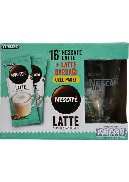 Latte 16'lı Bardak Hediyeli
