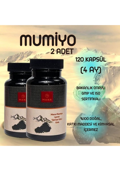 2 Adet Mumiyo 200 Mg 60 Tablet