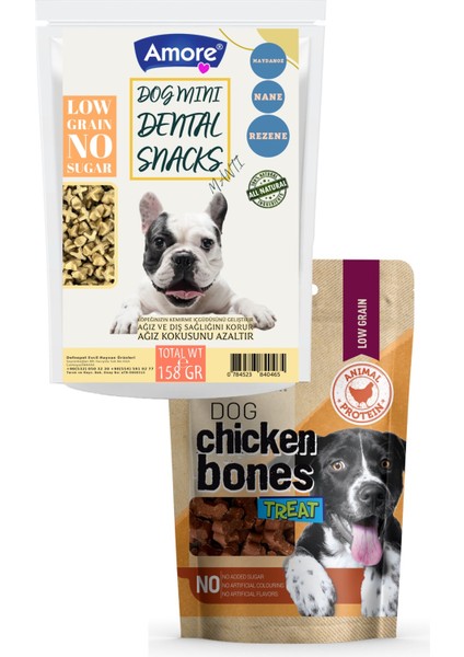 Mantı Mini-Dental Köpek Ödülü 158GR Ağız Sağlığı, CBones 80GR XL-Taneli Atıştırmalık
