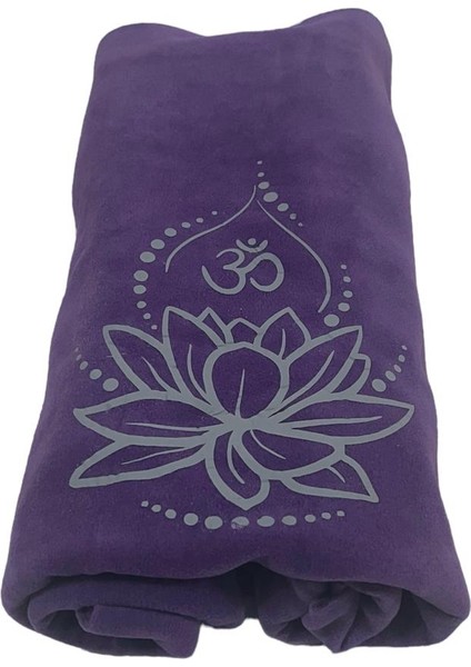 Lotus Çiçeği Baskılı Yoga Battaniyesi / 110X170 cm Yoga Battaniyesi / Polar Yoga Battaniyesi