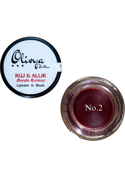 Ruj&Allık Bordo Kırmızı