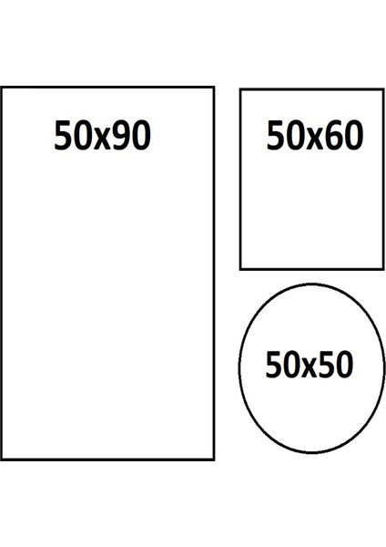 Lüx Armoni Embos 3'lü Banyo Halısı Klozet Takımı -- 50X90--50X60--50X50(YUVARLAK) fiyatları