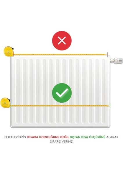 70cm Petek Üst Kanallarına Uyumlu 65cm Isı Yönlendirici *Alüminyumdur Uzayan Plastiklerden Değildir*