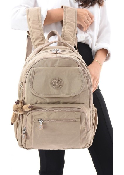 8866 Unisex Klınkır Maymunlu Günlük ve Okul Sırt Çantası