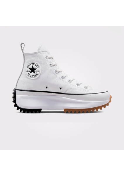 Run Star Hike Platform Foundational Leather Unisex Beyaz Sneaker