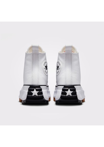 Run Star Hike Platform Foundational Leather Unisex Beyaz Sneaker modelleri