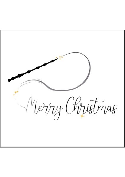 Harry Potter Temalı Christmas-Yeni Yıl Tebrik Kartı