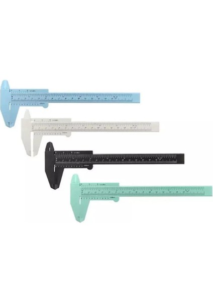 Microblading Ve Kalıcı Makyaj Ölçüm Cetveli Kumpas - Su Yeşili modelleri