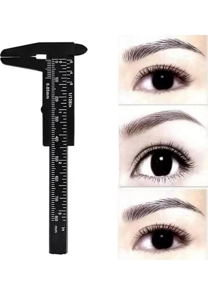 Microblading Ve Kalıcı Makyaj Ölçüm Cetveli Kumpas - Su Yeşili fırsatları