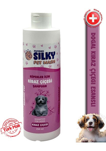 - Köpeklere Özel Doğal Kiraz Çiçeği Özlü Şampuan - 250 ml