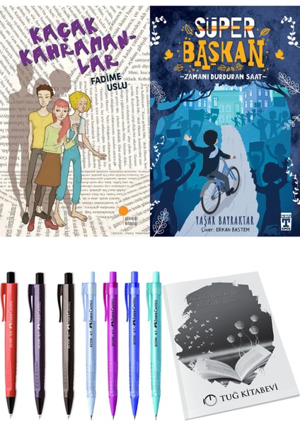 Süper Başkan Zamanı Durduran Saat ve Kaçak Kahramanlar 2'li Set + Hediyeli