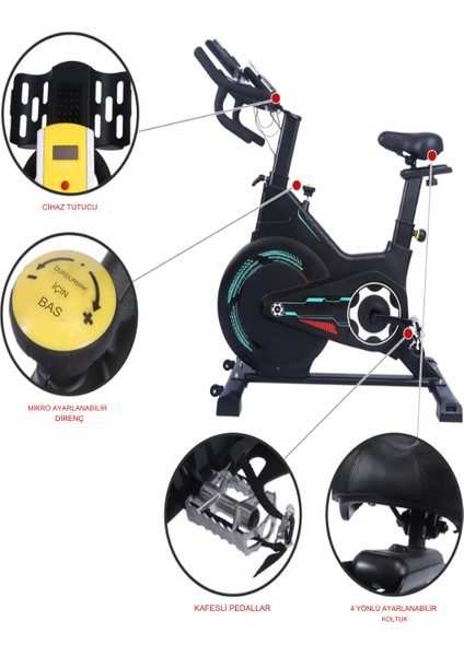 Pb-04 Manyetik Spin Bike Dikey Kondisyon Bisikleti Ev Koşu Bisikleti Egzersiz Dikey Yatay